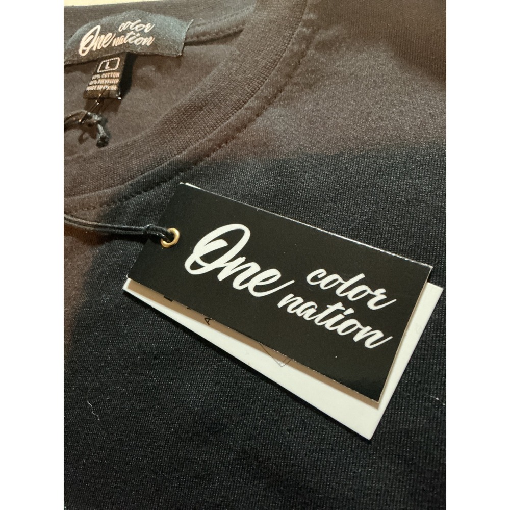 One Color Nation Mens Drippin Glitter Graphic T-Shirt Black Silver King Large - Picture 9 of 11